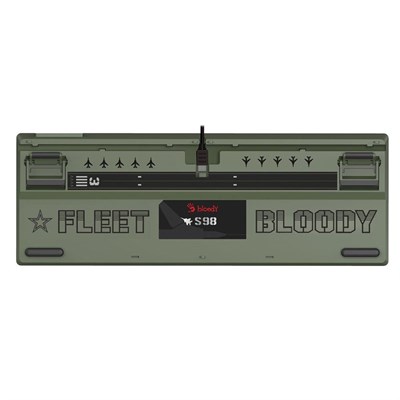 Bloody S98 AVIATOR Hot-Swappable RGB Mechanical Keyboard - BLMS Switch - Aviator - Red Switch