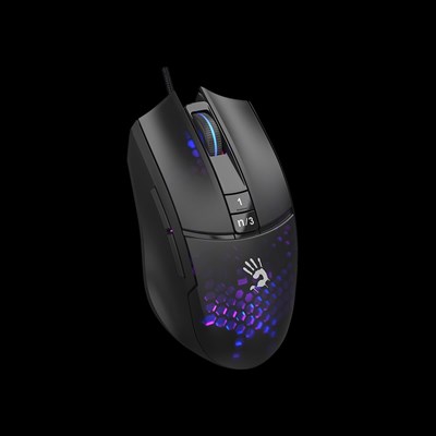 Bloody L65 Max Lightweight Gaming Mouse RGB Animation 12000 CPI - Ultra Core 3 & 4 Activated | Honeycomb