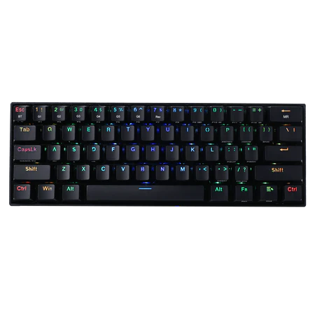 Redragon DRACONIC PRO K530 60% Compact RGB Wireless Mechanical Gaming Keyboard - Black - Tactile Brown Switch