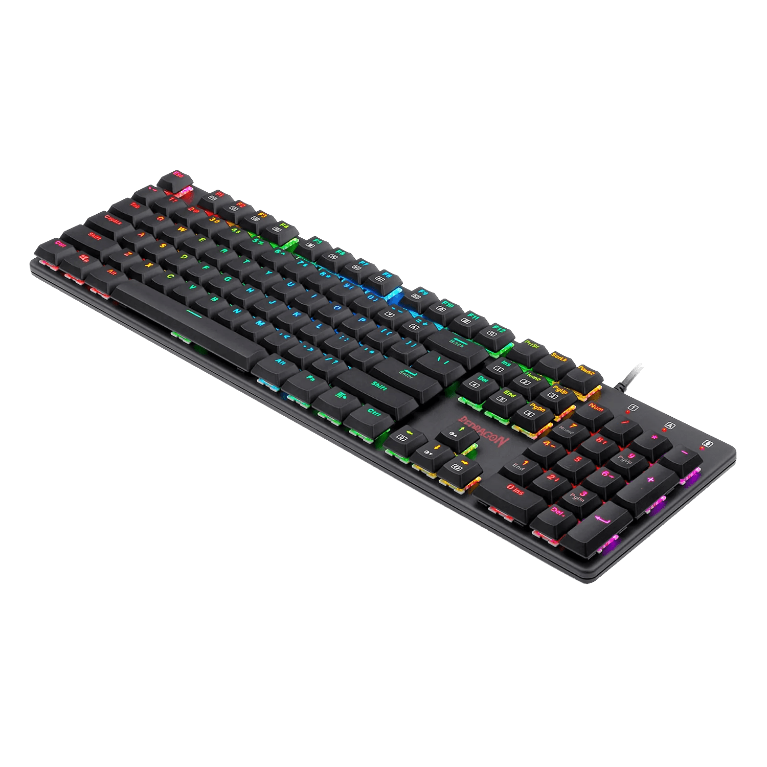 Redragon K589 SHRAPNEL RGB BACKLIT MECHANICAL GAMING KEYBOARD  104 KEYS ANTI-GHOSTING RED SWITCHES