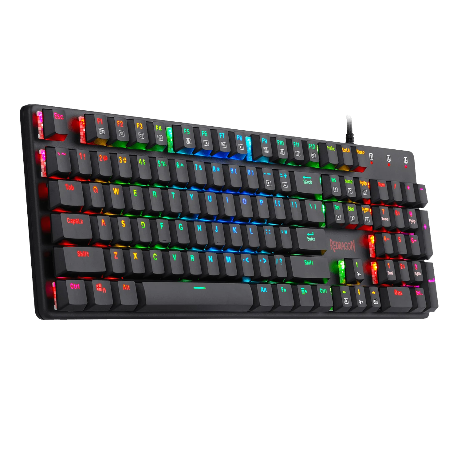 Redragon K589 SHRAPNEL RGB BACKLIT MECHANICAL GAMING KEYBOARD  104 KEYS ANTI-GHOSTING RED SWITCHES