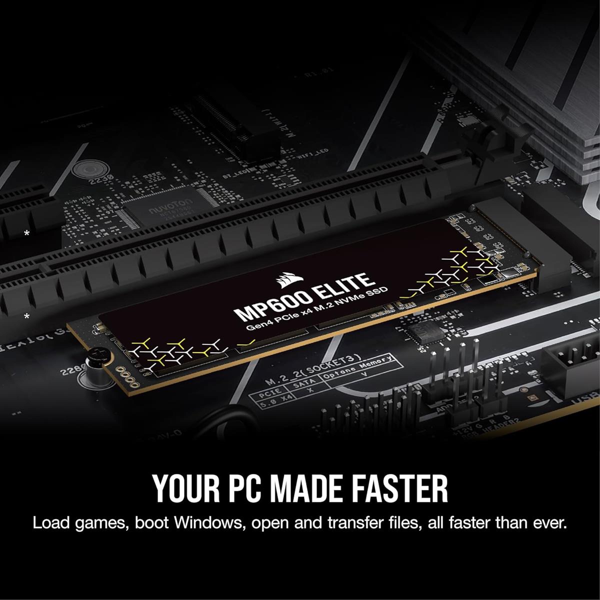 Corsair MP600 Elite 1TB Gen4 M.2 NVMe SSD