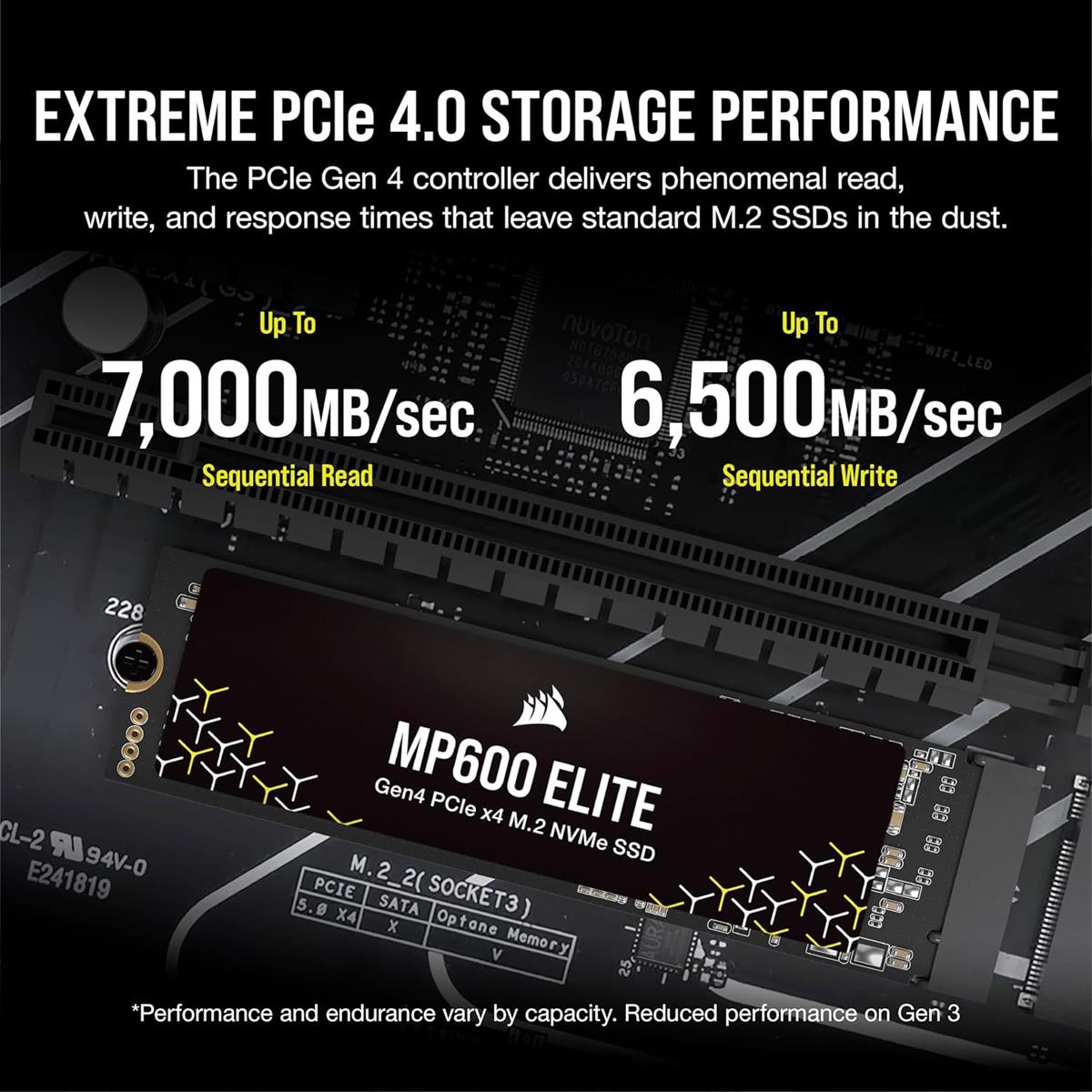 Corsair MP600 Elite 1TB Gen4 M.2 NVMe SSD