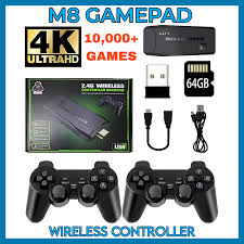 M8 HDMI Game Stick Lite Console 2.4G Wireless Controllers 4K Video Game Retro Box