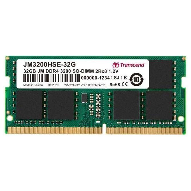Transcend JetFlash 32GB 3200MHz C22 DDR4 SO-DIMM Desktop Memory