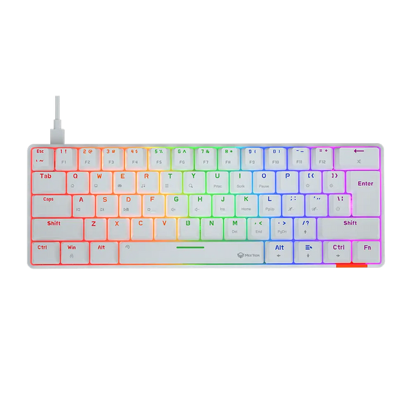 Meetion MK005 WHITE 60% GAMING KEYBOARD - Gaming Wala Bhai