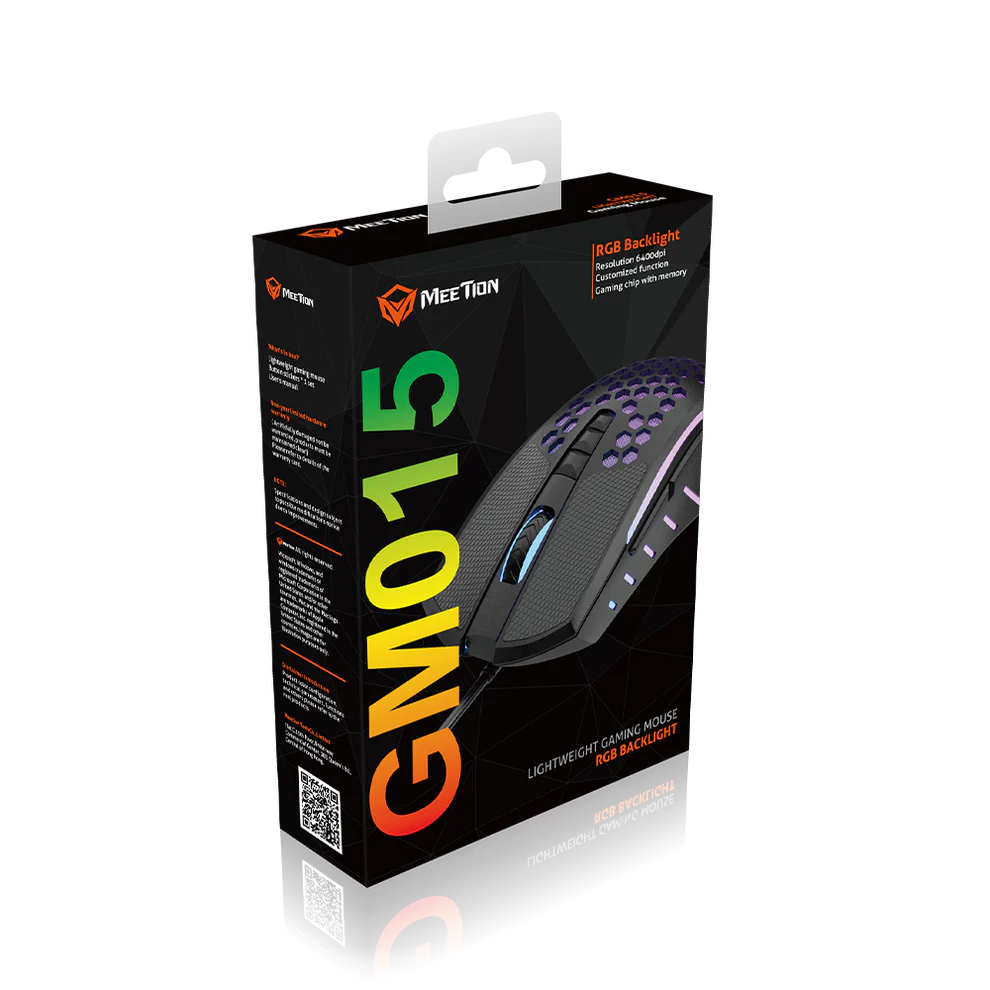 Meetion GM015 Honeycomb RGB Gaming Mouse