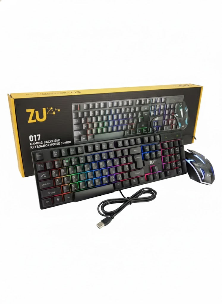 ZU 017 RGB Backlight Keyboard and Mouse Set