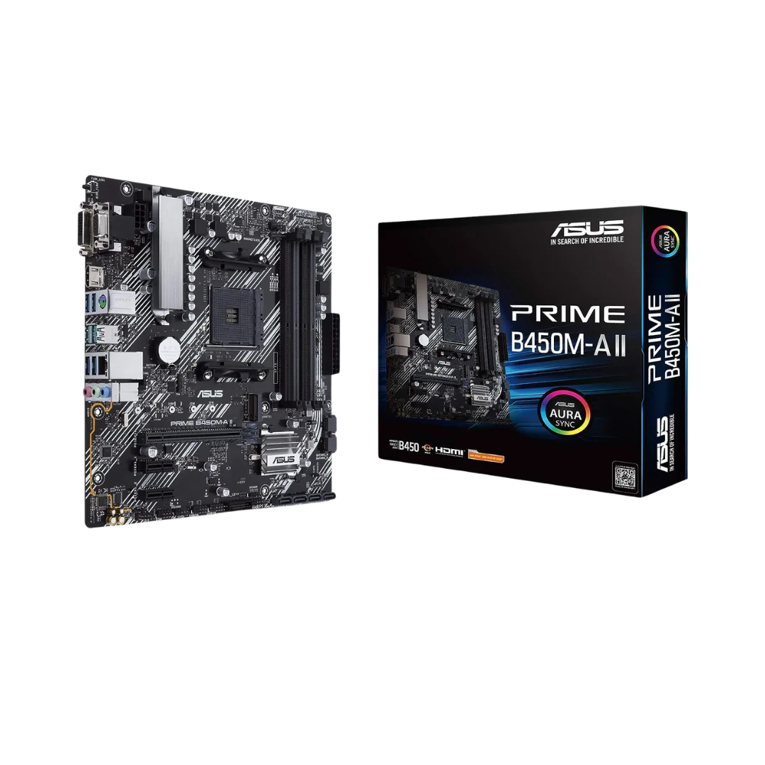 ASUS Prime B450M-A II AM4 Micro-ATX Motherboard DDR4