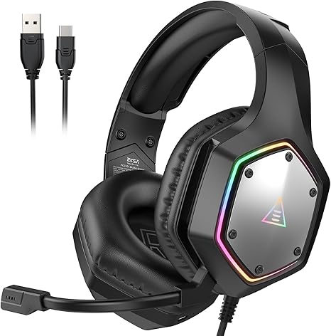 EKSA® E1000 V2 RGB Wired Gaming Headset