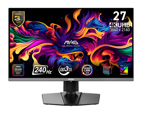 MSI MAG 272UP QD-OLED X24 27-inch 4K 240Hz Gaming Monitor product image