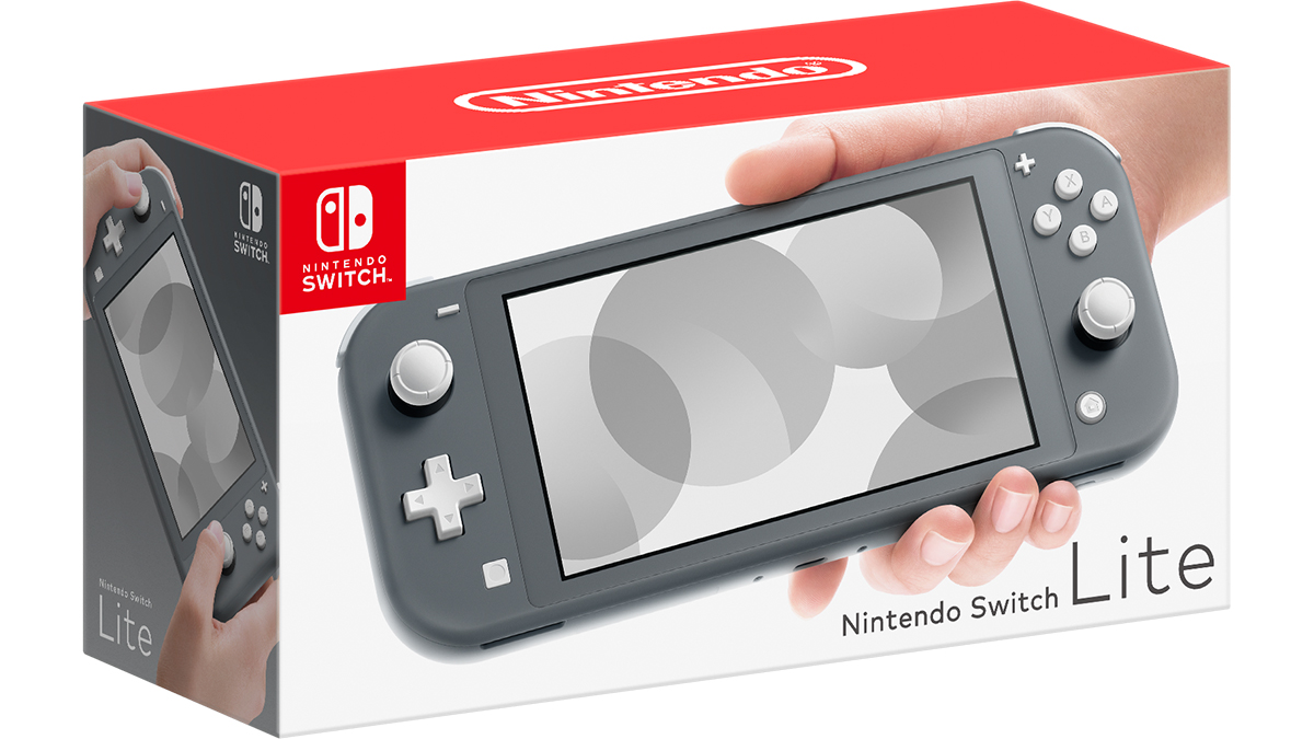 Nintendo Switch Lite Gray console package