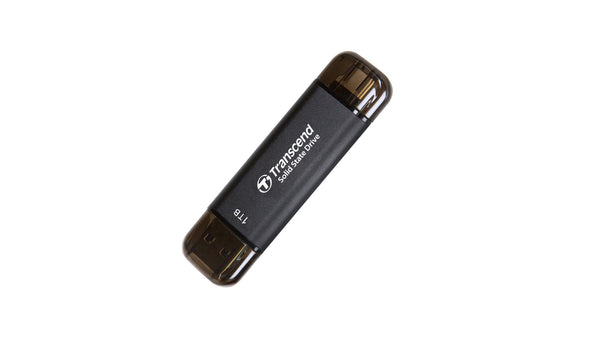 Transcend ESD310C 1TB portable SSD with USB Type-C and Type-A connectors