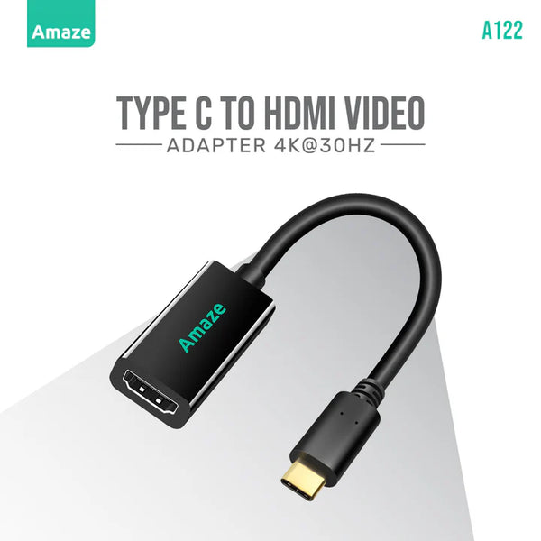 AMAZE TYPE C TO HDMI VIDEO ADAPTER 4K@30HZ | A122 - Gaming Wala Bhai