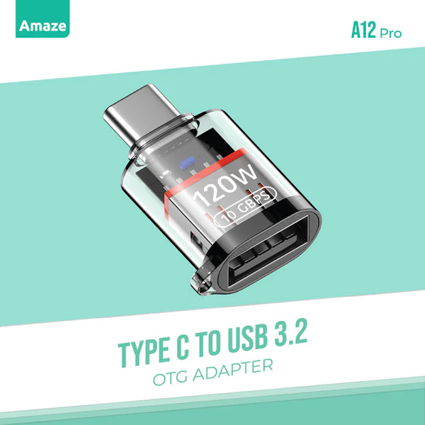 AMAZE TYPE C TO USB 3.2 OTG Adapter | A12 Pro - Gaming Wala Bhai