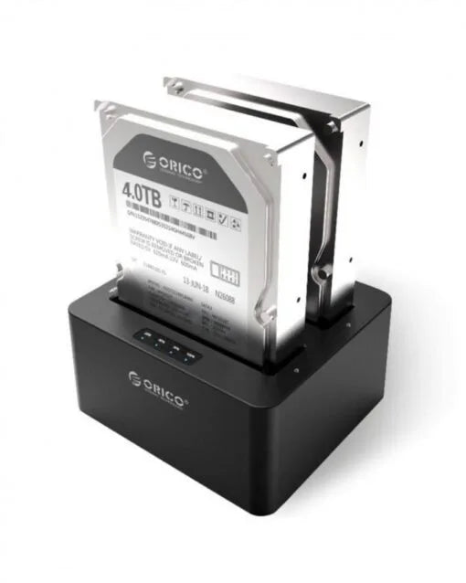 Orico Dual Bay Hard Drive Dock – Black