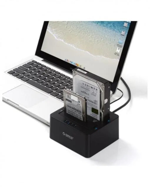 Orico Dual Bay Hard Drive Dock – Black