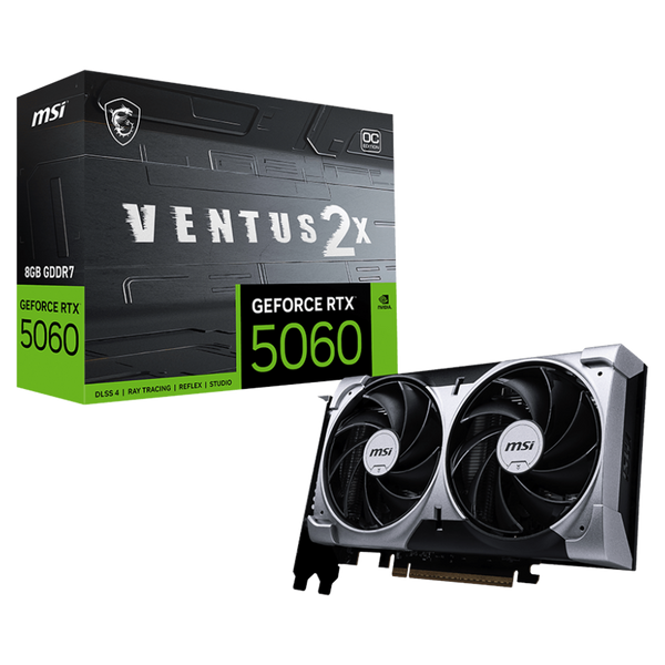 MSI GeForce RTX 5060 VENTUS 2X 8G OC Graphics Card product image