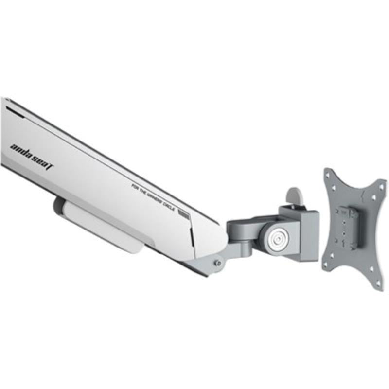 AndaSeat STEALTH PRO II A9 Ergonomic Single Monitor Arm, Grey White, (AD-W-A9-1S-FW)
