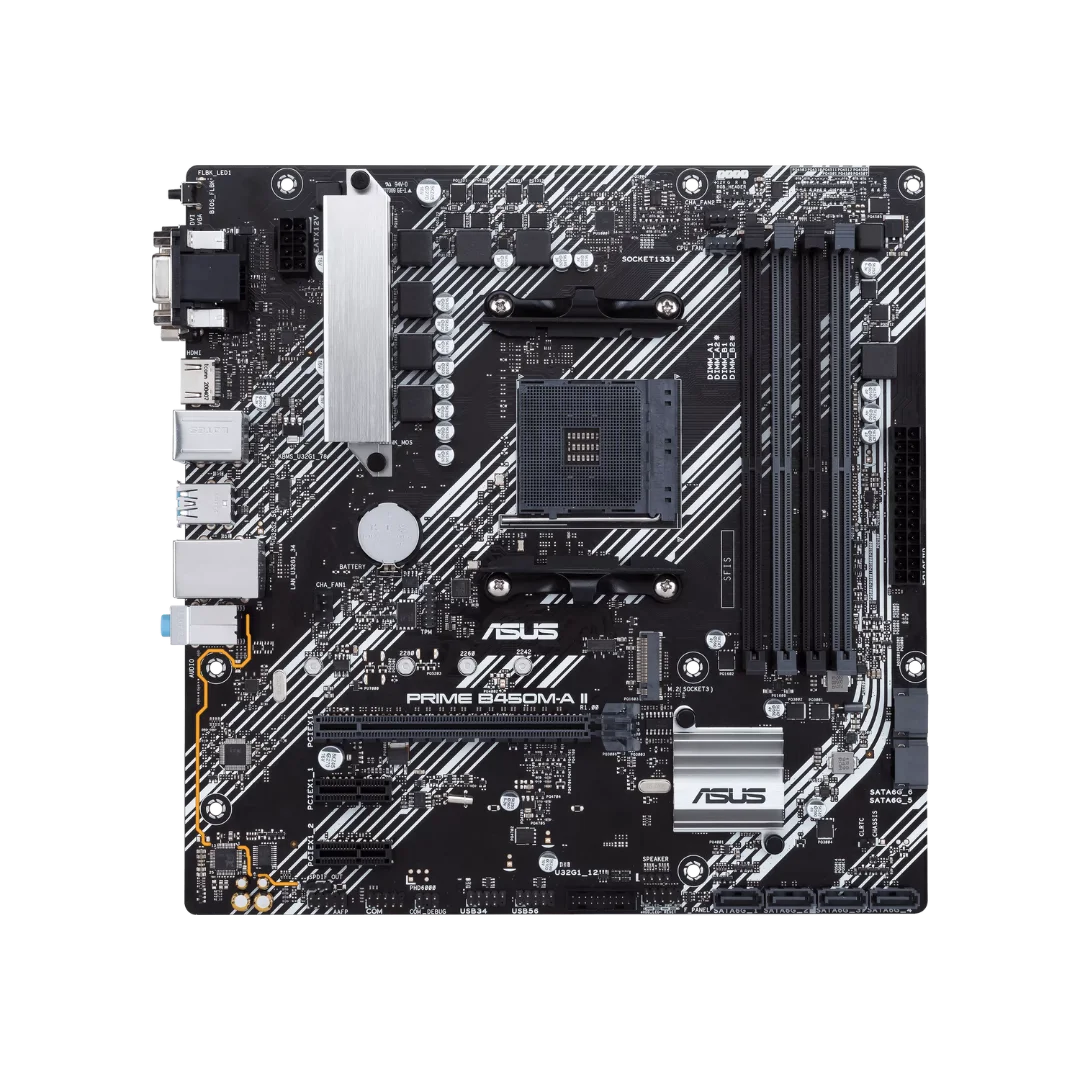 ASUS Prime B450M-A II AM4 Micro-ATX Motherboard DDR4