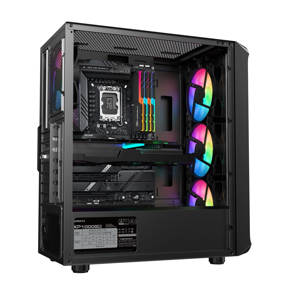 SAMA 205A ATX Mid Tower Gaming Chassis – Black