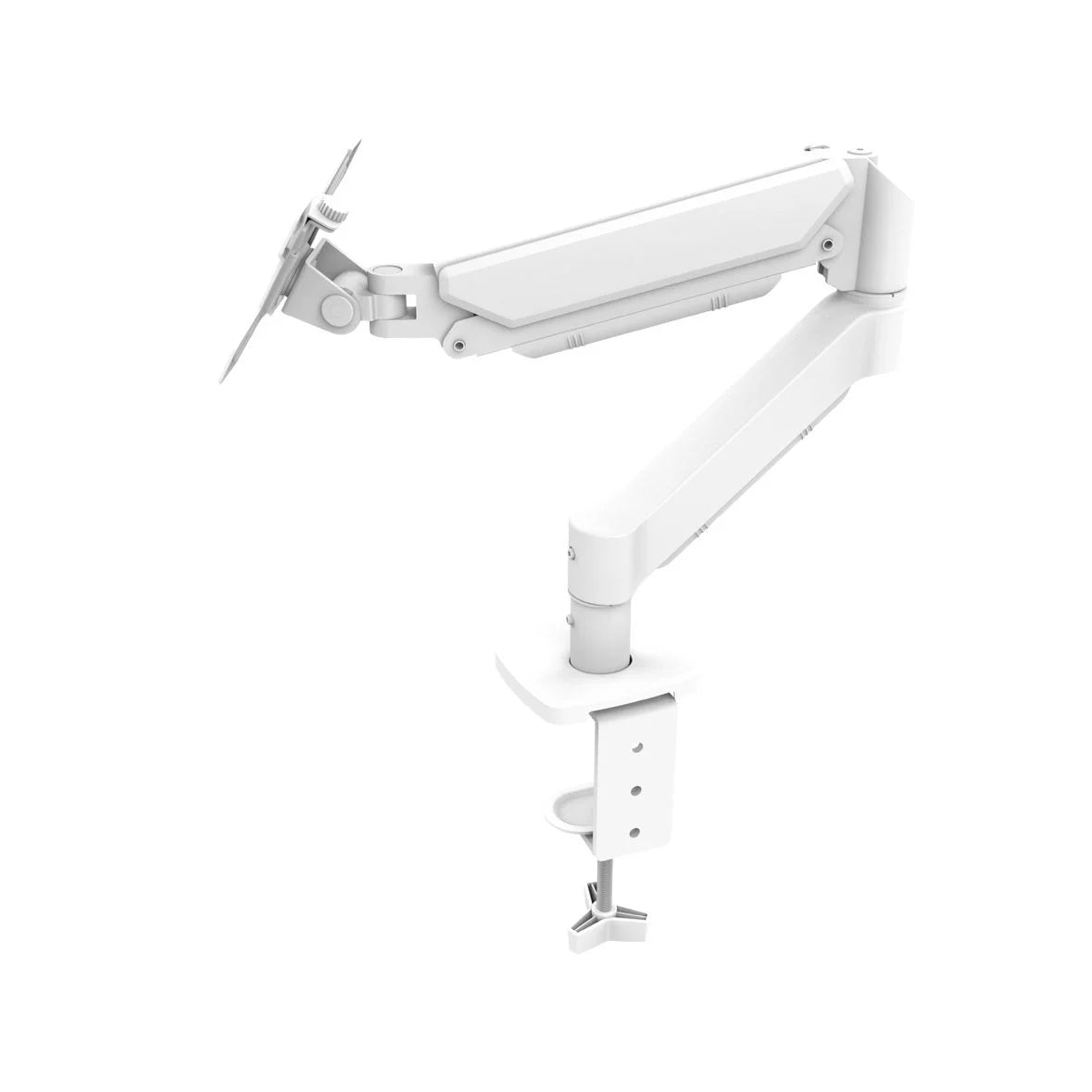 Xtrike-Me HT-20 Heavy Duty Adjustable Desk Mount Single Monitor Arm (Black&White)