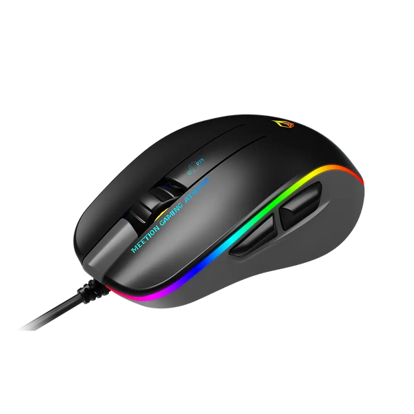 Meetion GM23 2023 RGB Gaming Mouse – 12,800 DPI, 5+1 Buttons, Ergonomic Right‑Hand Design