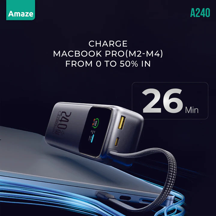 Amaze 240 WATT SUPER FAST POWER BANK | A240