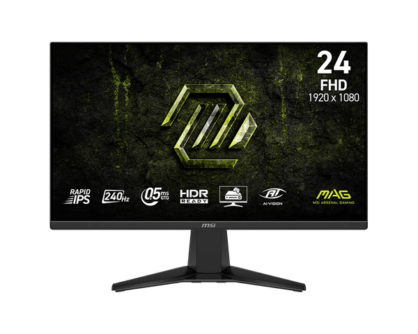 MSI MAG 245F X24 23.8 Inch FHD Rapid IPS 240Hz 0.5ms Gaming Monitor