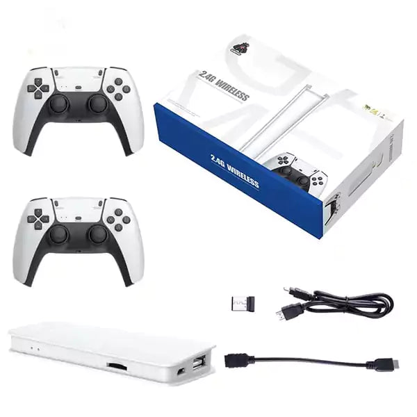 M15 Game Stick Pro 4K Console 64GB with Dual 2.4G Wireless Controllers - Gaming Wala Bhai