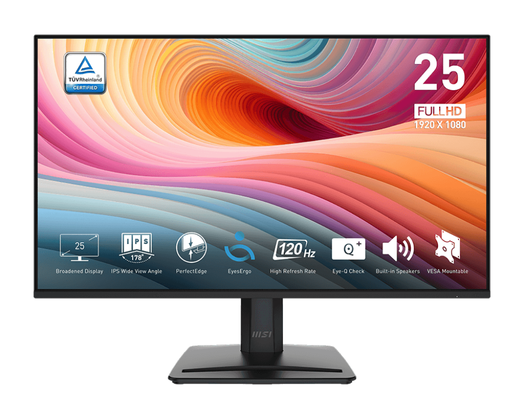 MSI PRO MP251 E2 24.5″ IPS FHD 120 Hz Monitor