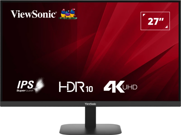 ViewSonic VA2708-4K-MHD | 27" 4K UHD IPS Monitor with HDR10, Built-in Speakers, Flat Panel