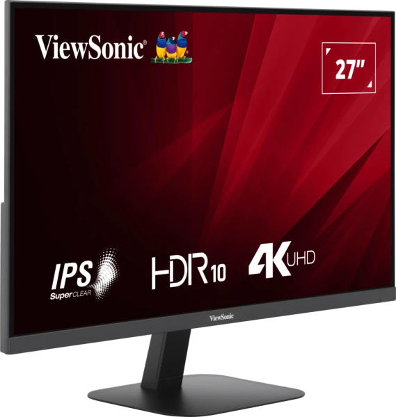 ViewSonic VA2708-4K-MHD | 27" 4K UHD IPS Monitor with HDR10, Built-in Speakers, Flat Panel