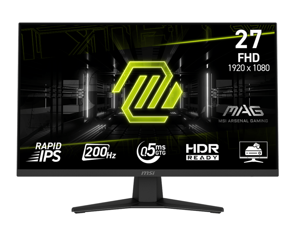 MSI MAG 274F, 27″ (1920×1080) FHD 200Hz 0.5ms, Rapid IPS Gaming Monitor