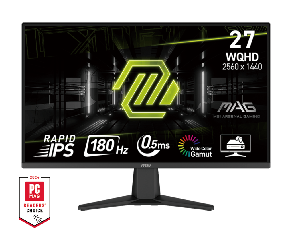 MSI MAG 275QF 2K 180Hz WQHD IPS 0.5ms Adaptive-Sync Gaming Monitor