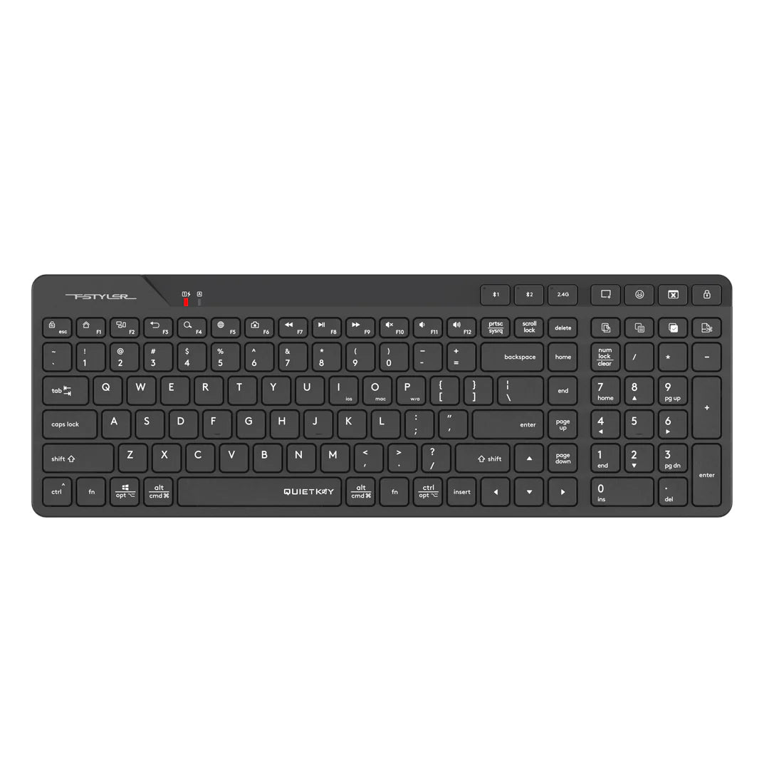 A4Tech FBK27C AS Bluetooth & 2.4G Rechargeable Wireless Keyboard