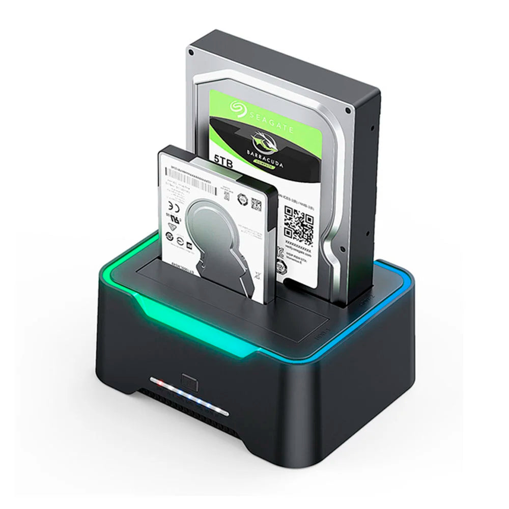 Dock Station USB 3.0 For Sata, Copy Offline 2x Hard Disks of 18TB