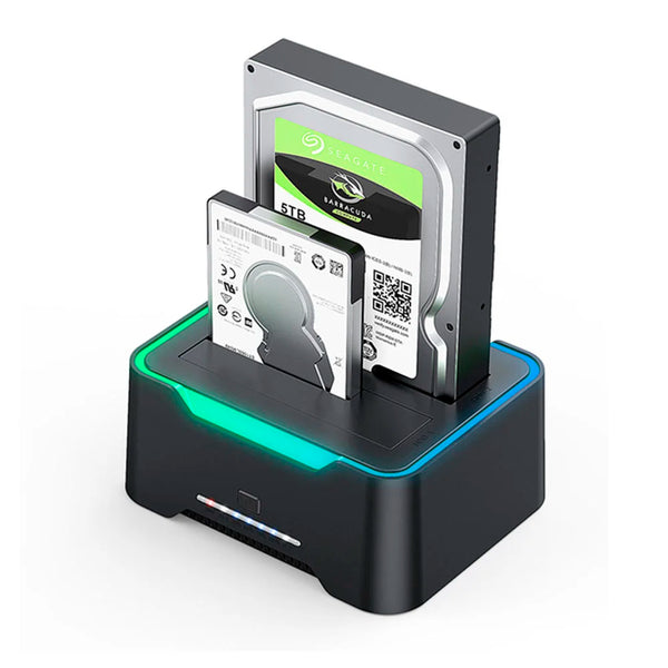 Dock Station USB 3.0 For Sata, Copy Offline 2x Hard Disks of 18TB - Gaming Wala Bhai