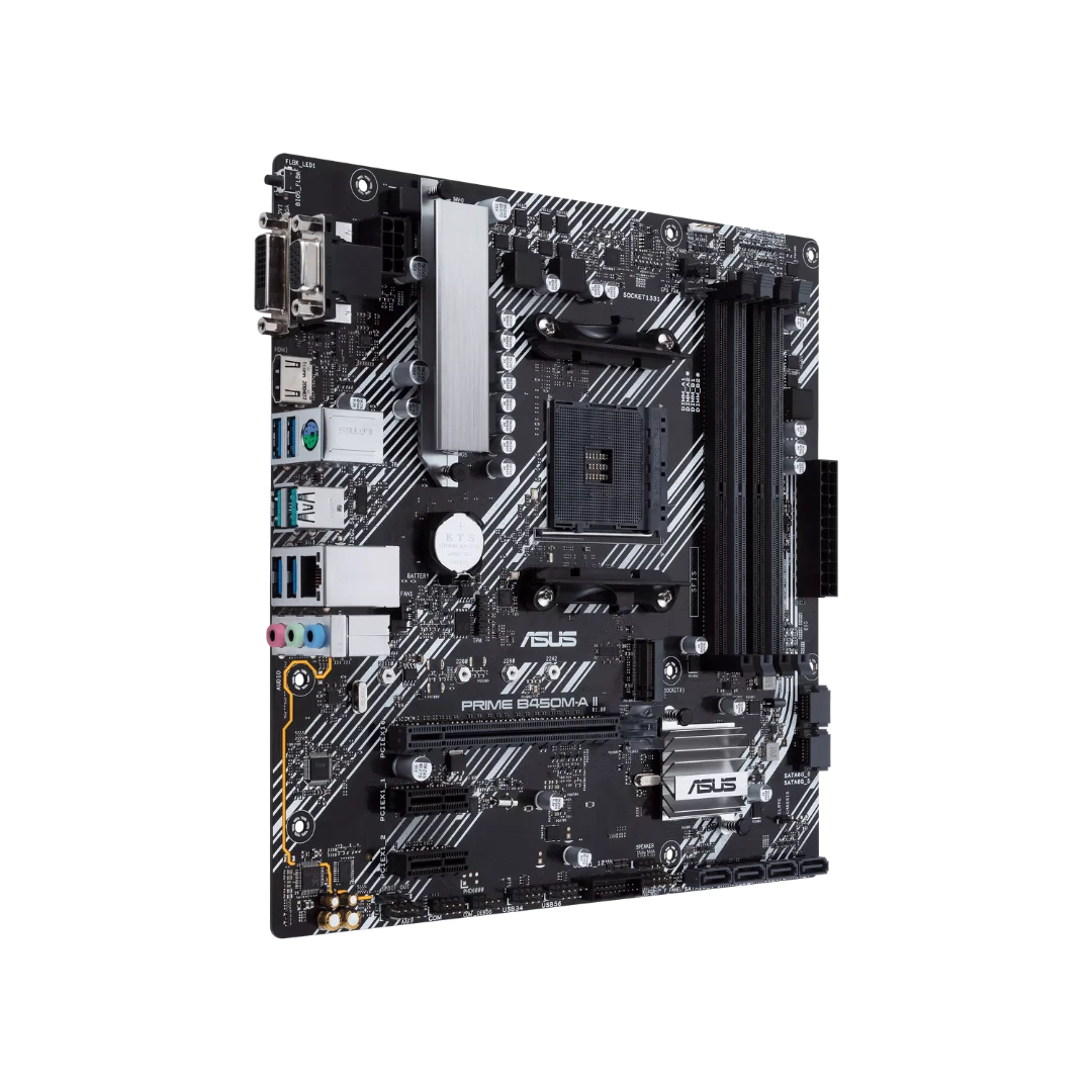 ASUS Prime B450M-A II AM4 Micro-ATX Motherboard DDR4