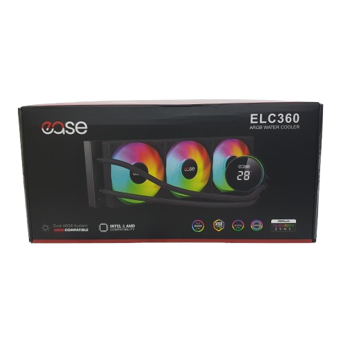 EASE ELC360 (360MM) ARGB Liquid Cooler With Temperature Display