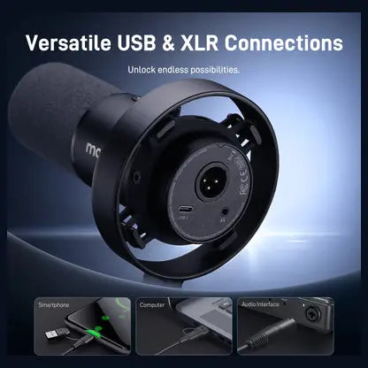 MAONO PD300X Dynamic Microphone USB and XLR Connection