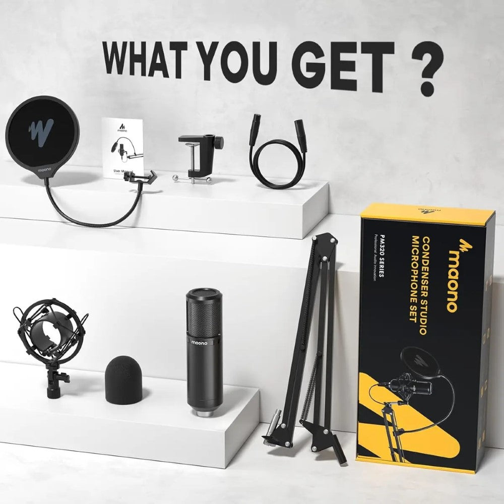 MAONO PM320 Studio Condenser XLR Microphone