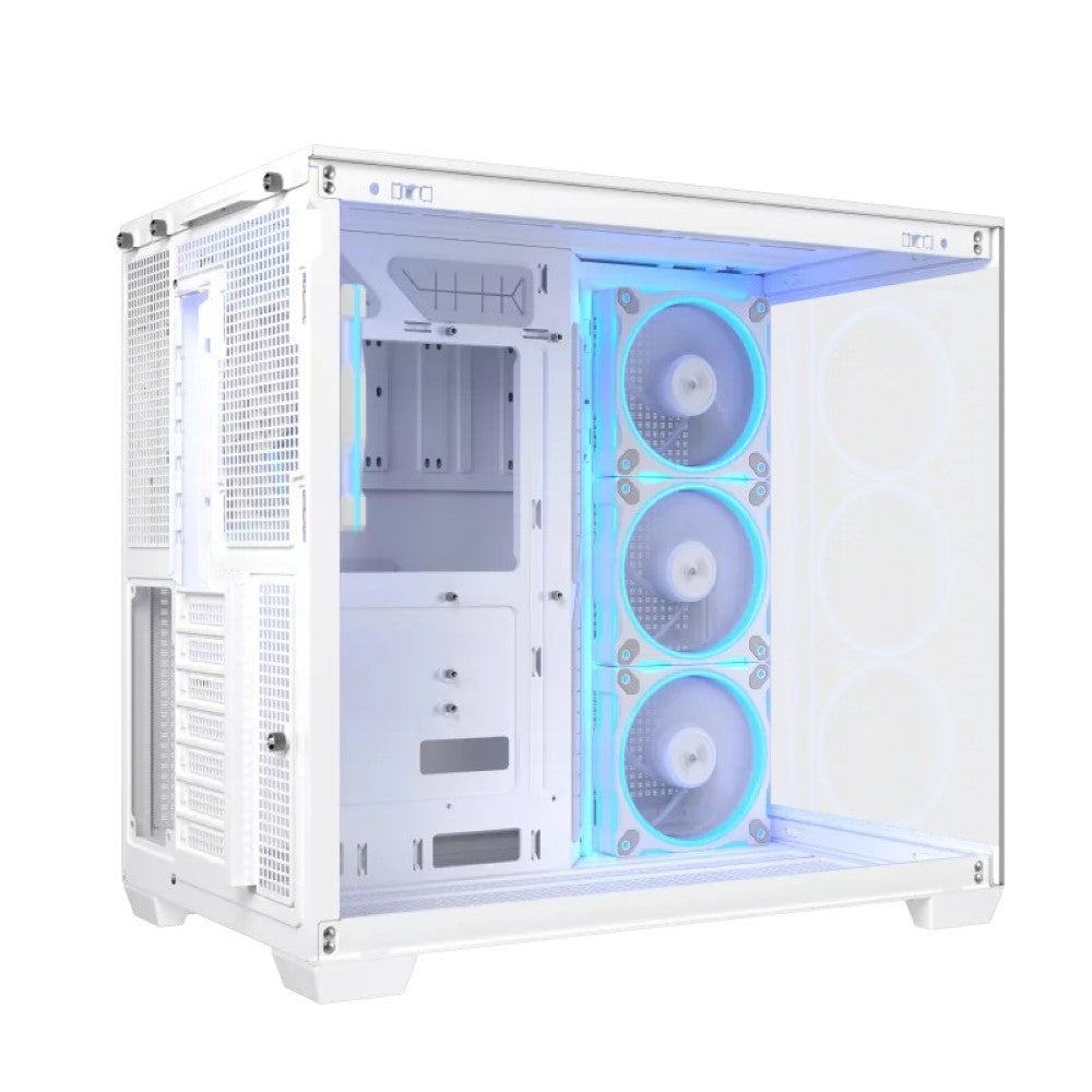 ASUS A32 Plus TG ARGB ATX PC Case –White