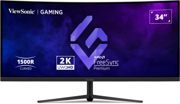 ViewSonic VX3418C-2K 34″ 1440p HDR 180 Hz Curved Ultrawide Gaming Monitor