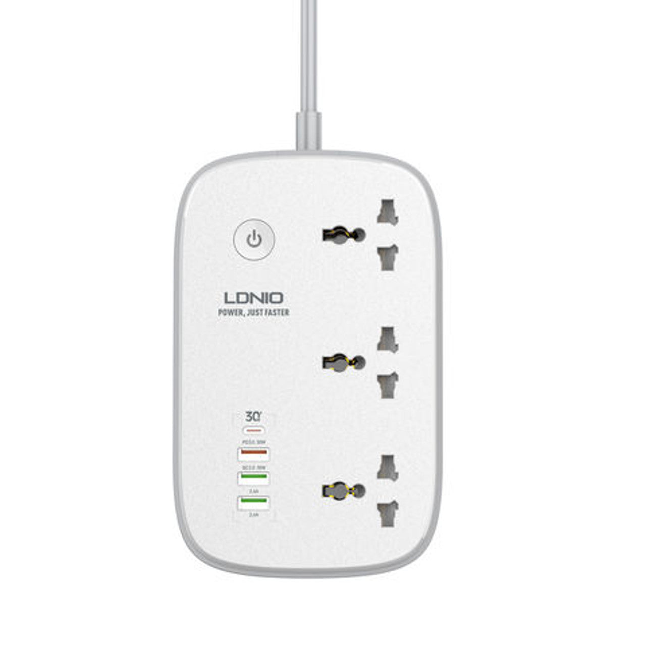 LDNIO SCW3451 WiFi Smart Power Strip – 3 Outlets, 1 PD, 1 QC 3.0, 2 Auto-ID High Output, Socket Switches Extension