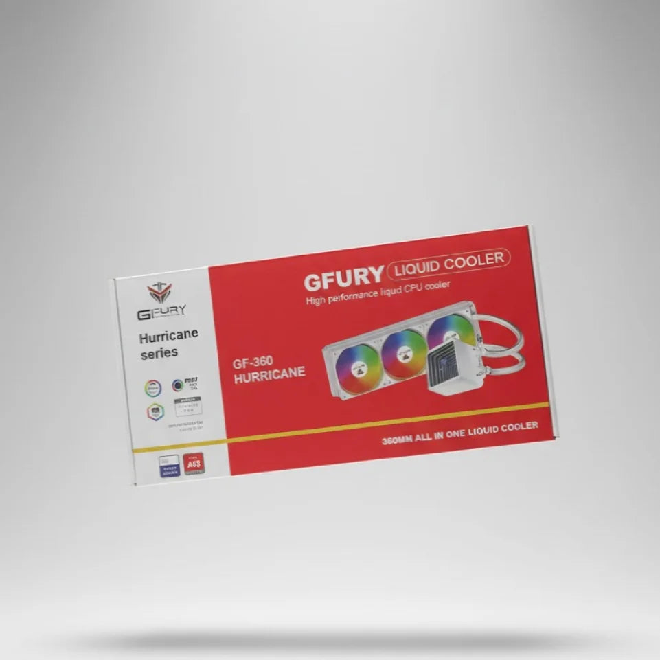 GFury GF-360 White HURRICAN Gaming PC Cooler