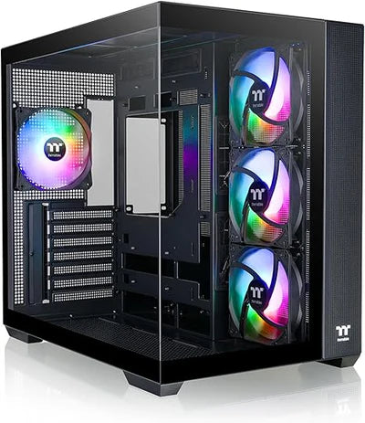Thermaltake View 380 TG ARGB ARGB Mid Tower ATX Case - Black - Gaming Wala Bhai