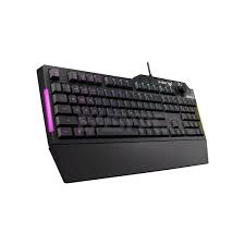 ASUS TUF Gaming K1 RGB Keyboard with Volume Knob and Spill-Resistance