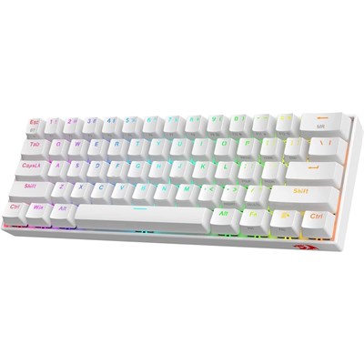 Redragon DRACONIC PRO K530 60% Compact RGB Wireless Mechanical Gaming Keyboard - White - Tactile Brown Switch - Gaming Wala Bhai