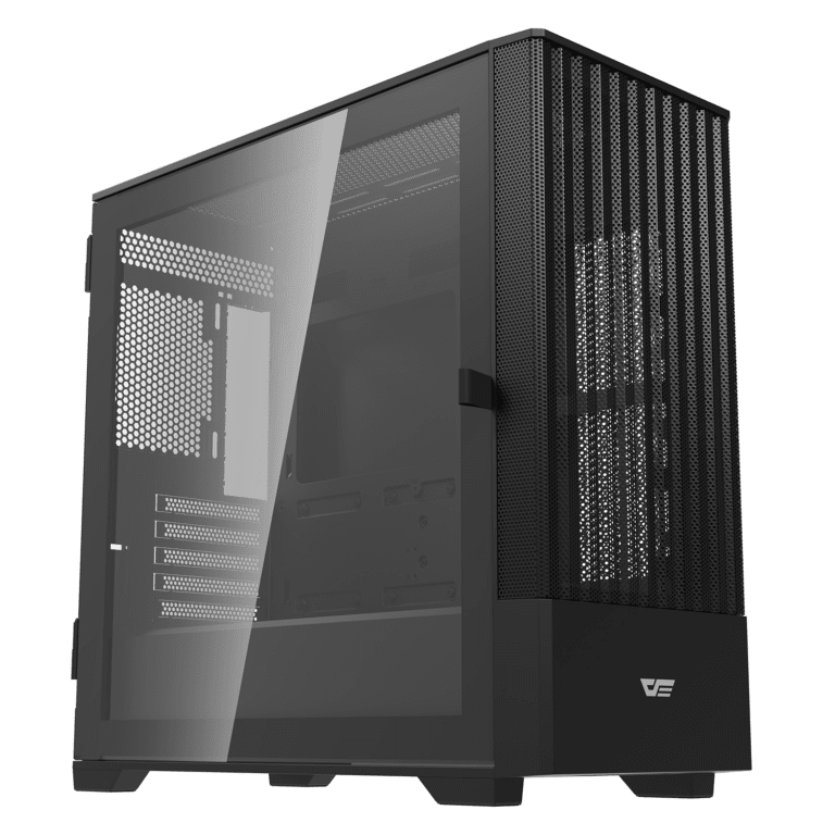 DarkFlash DK415M M-ATX Gaming Case – Black